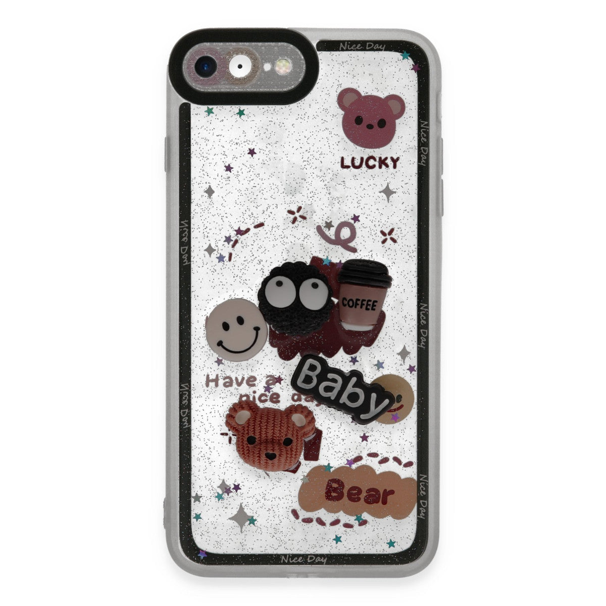 Newface iPhone 7 Kılıf Sweet Desenli Silikon Kapak