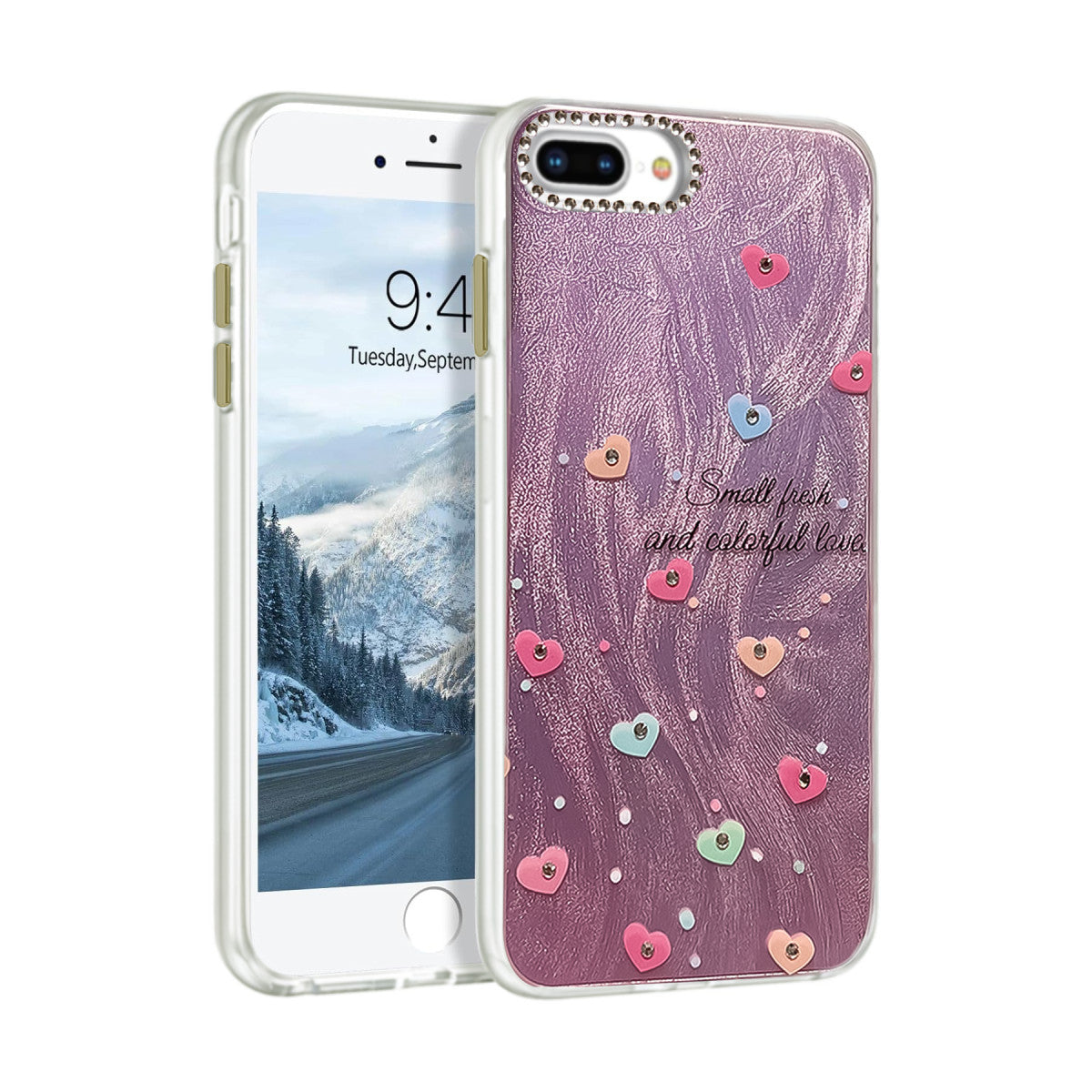 Newface iPhone 7 Plus Kılıf Blade Aynalı Desenli Kapak