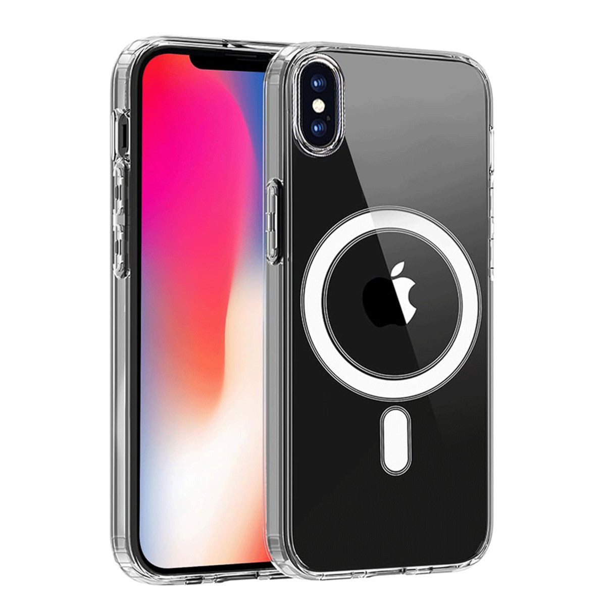 Newface iPhone X Kılıf Magneticsafe Şeffaf Silikon