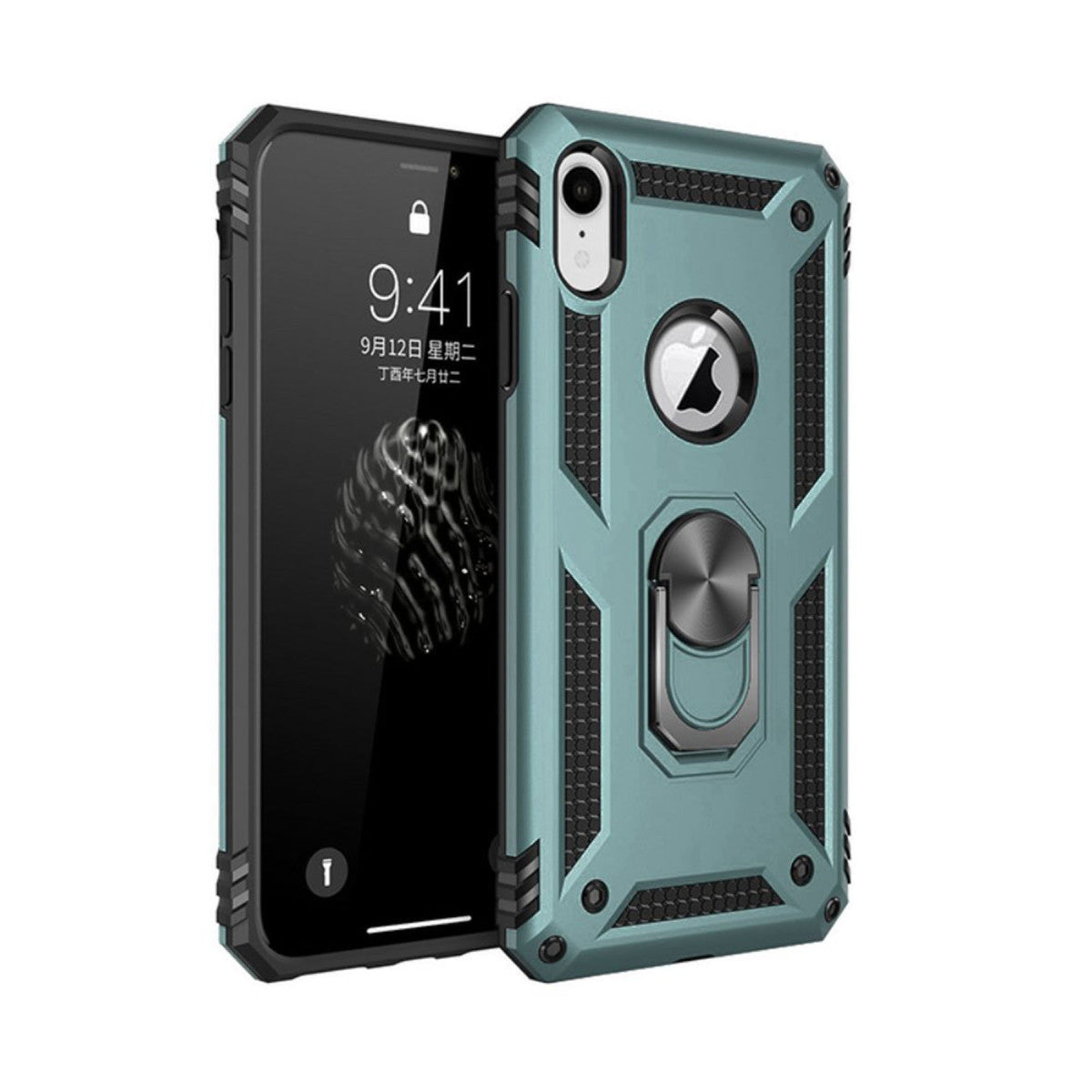 Newface iPhone XR Kılıf Sofya Yüzüklü Silikon Kapak