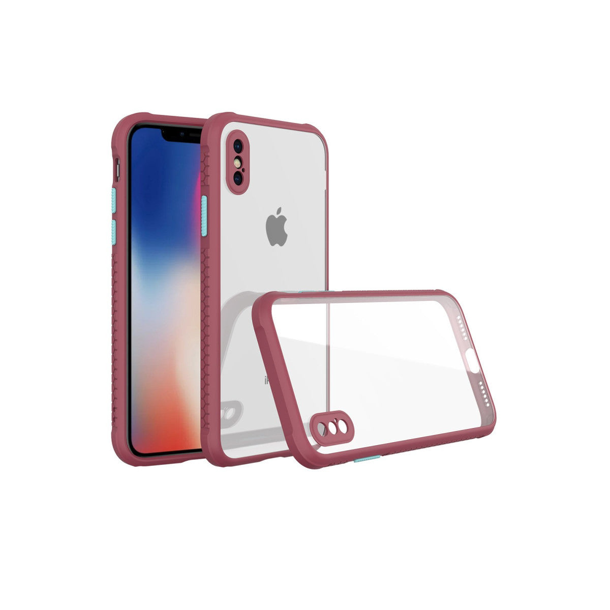 Newface iPhone XS Max Kılıf Miami Şeffaf Silikon