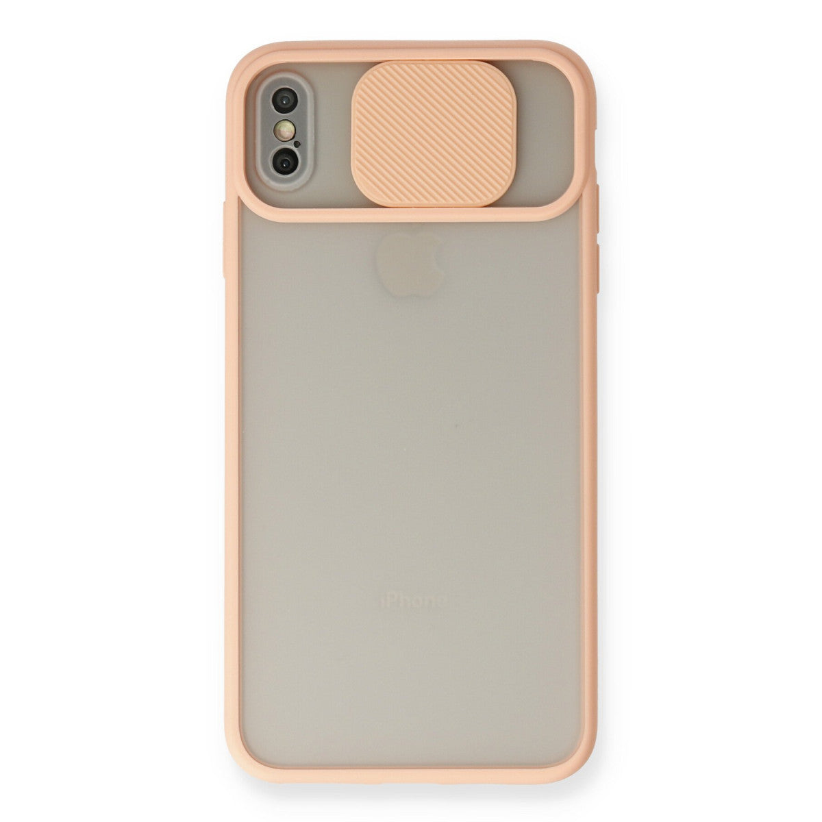 Newface iPhone XS Max Kılıf Palm Buzlu Kamera Sürgülü Silikon