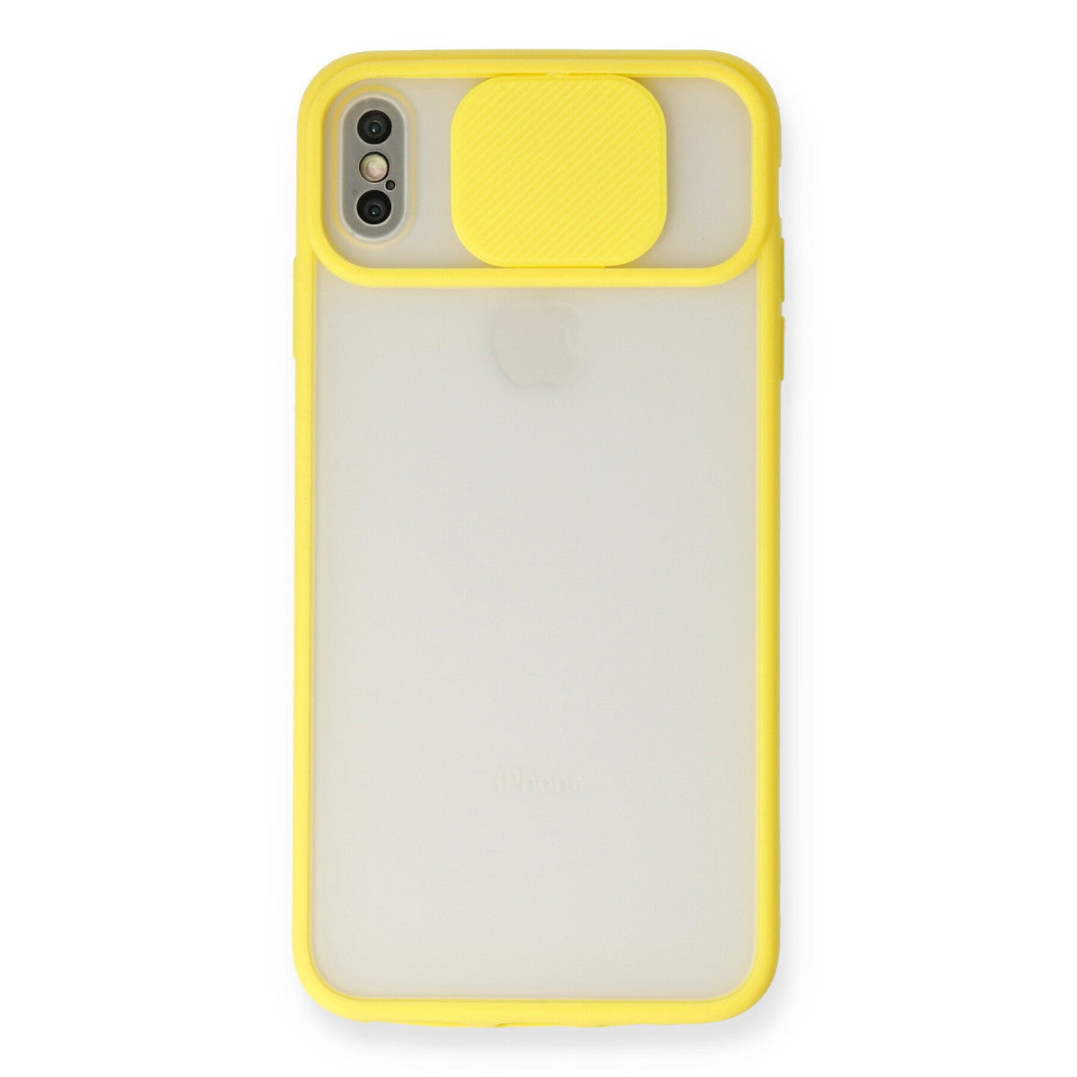 Newface iPhone XS Max Kılıf Palm Buzlu Kamera Sürgülü Silikon