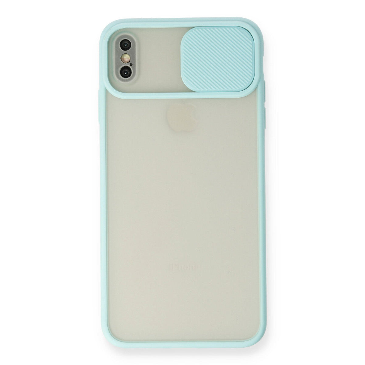 Newface iPhone XS Max Kılıf Palm Buzlu Kamera Sürgülü Silikon