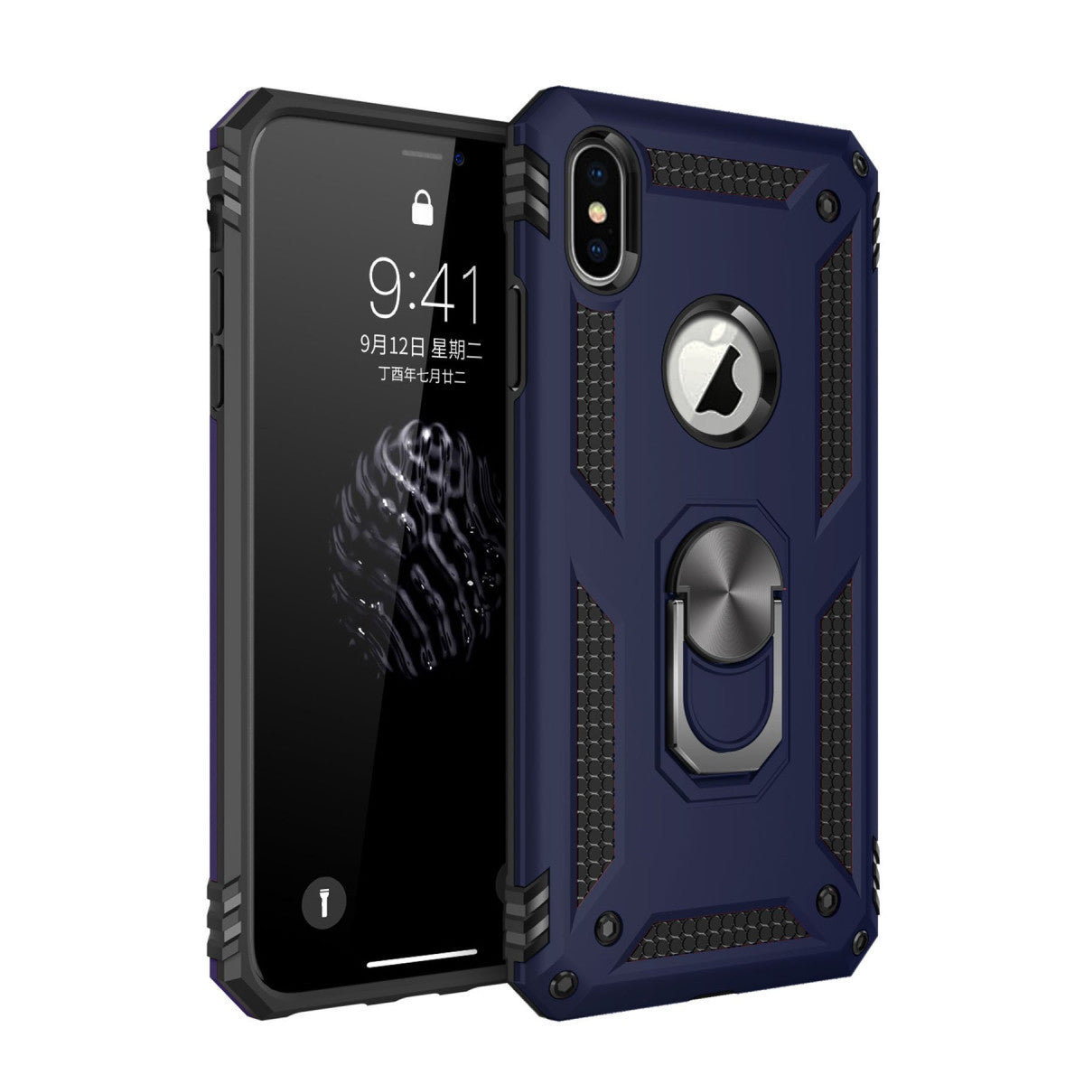 Newface iPhone XS Max Kılıf Sofya Yüzüklü Silikon Kapak