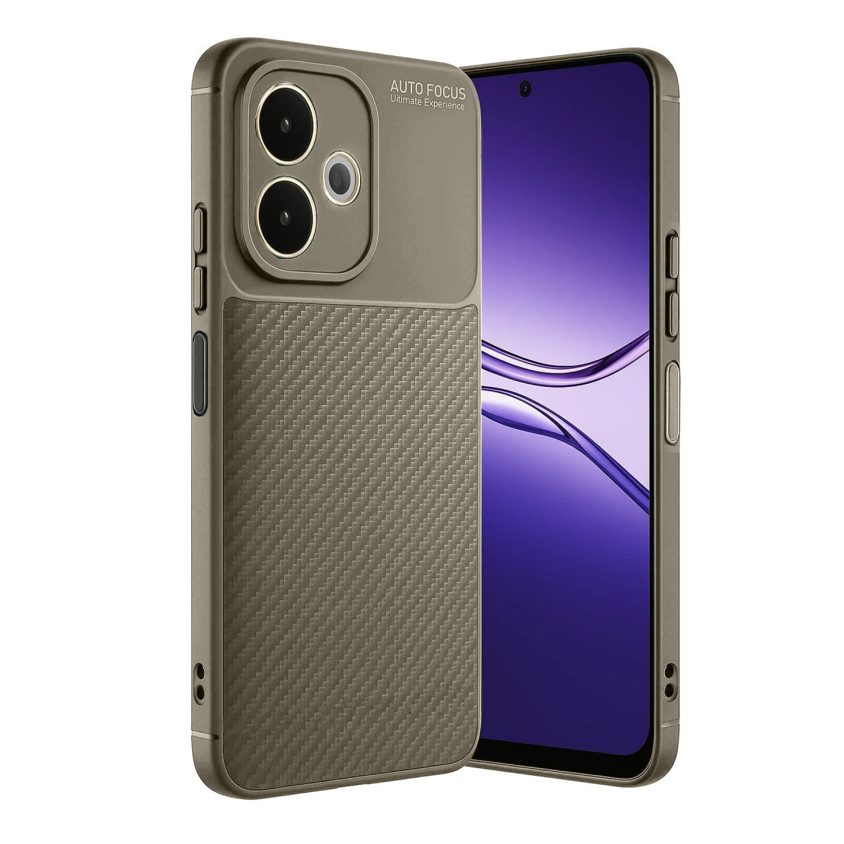 Newface Oppo A5 Pro 4G Kılıf Auto Focus Karbon Kapak