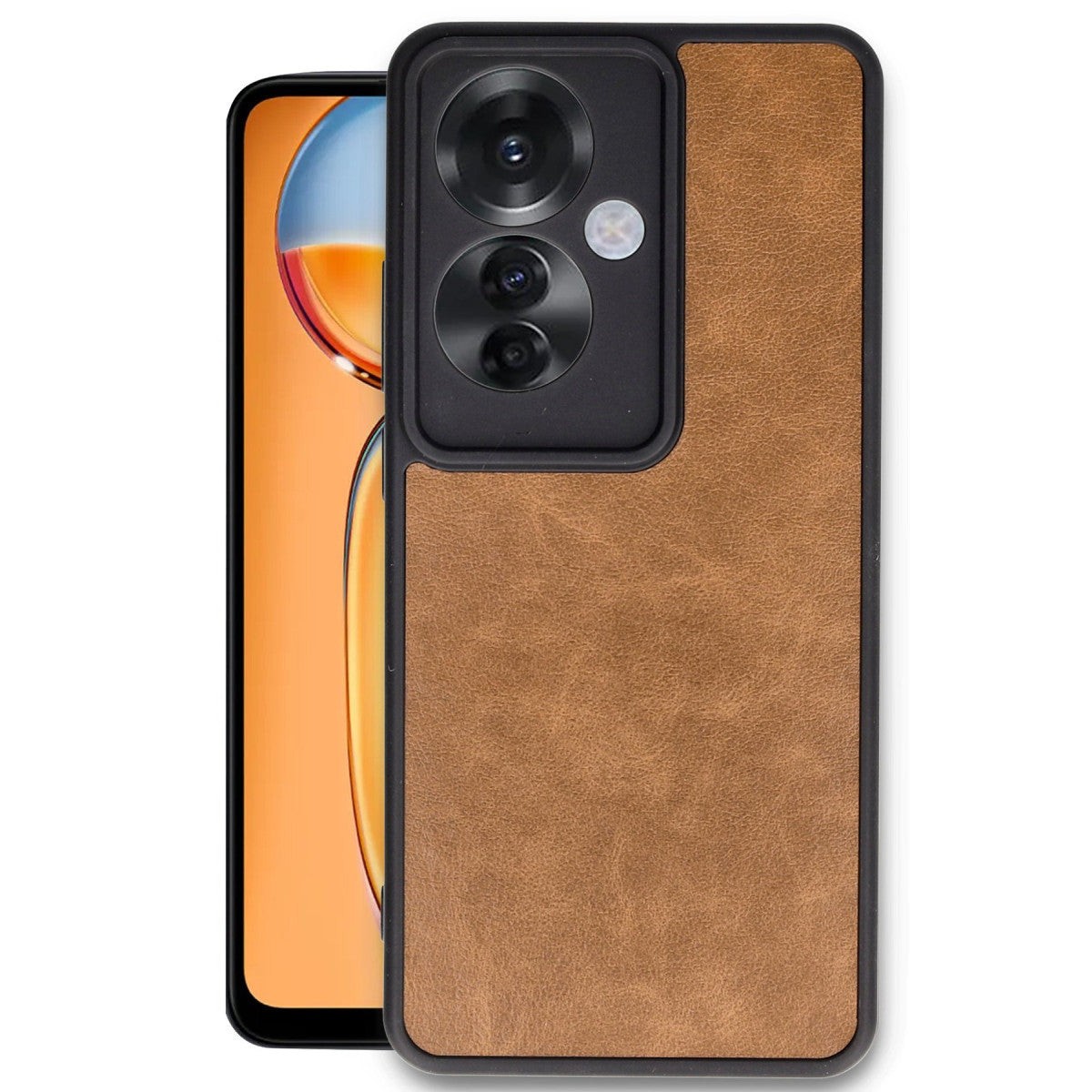 Newface Oppo Reno 11F Kılıf Aras Deri Kapak