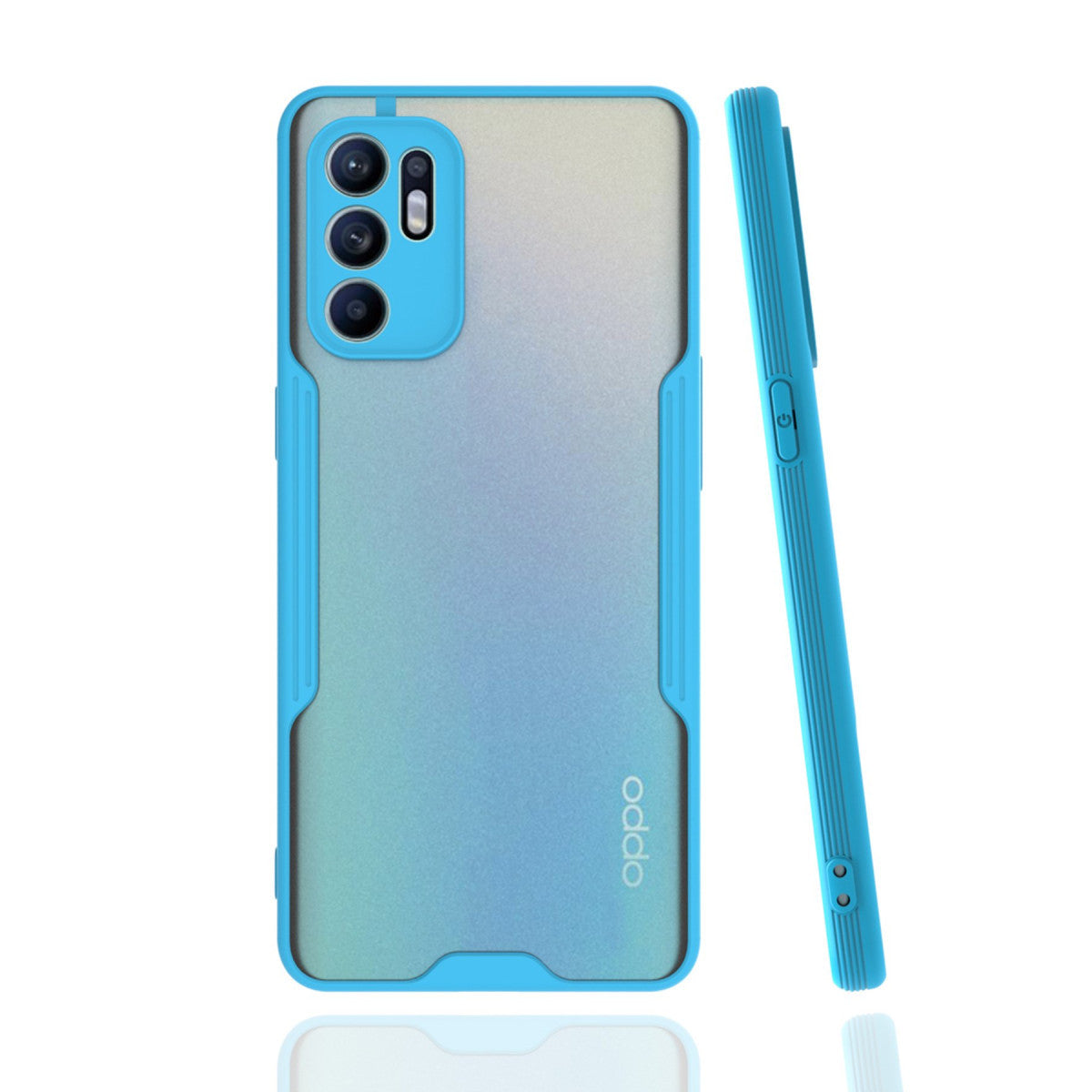 Newface Oppo Reno 6 Kılıf Platin Silikon