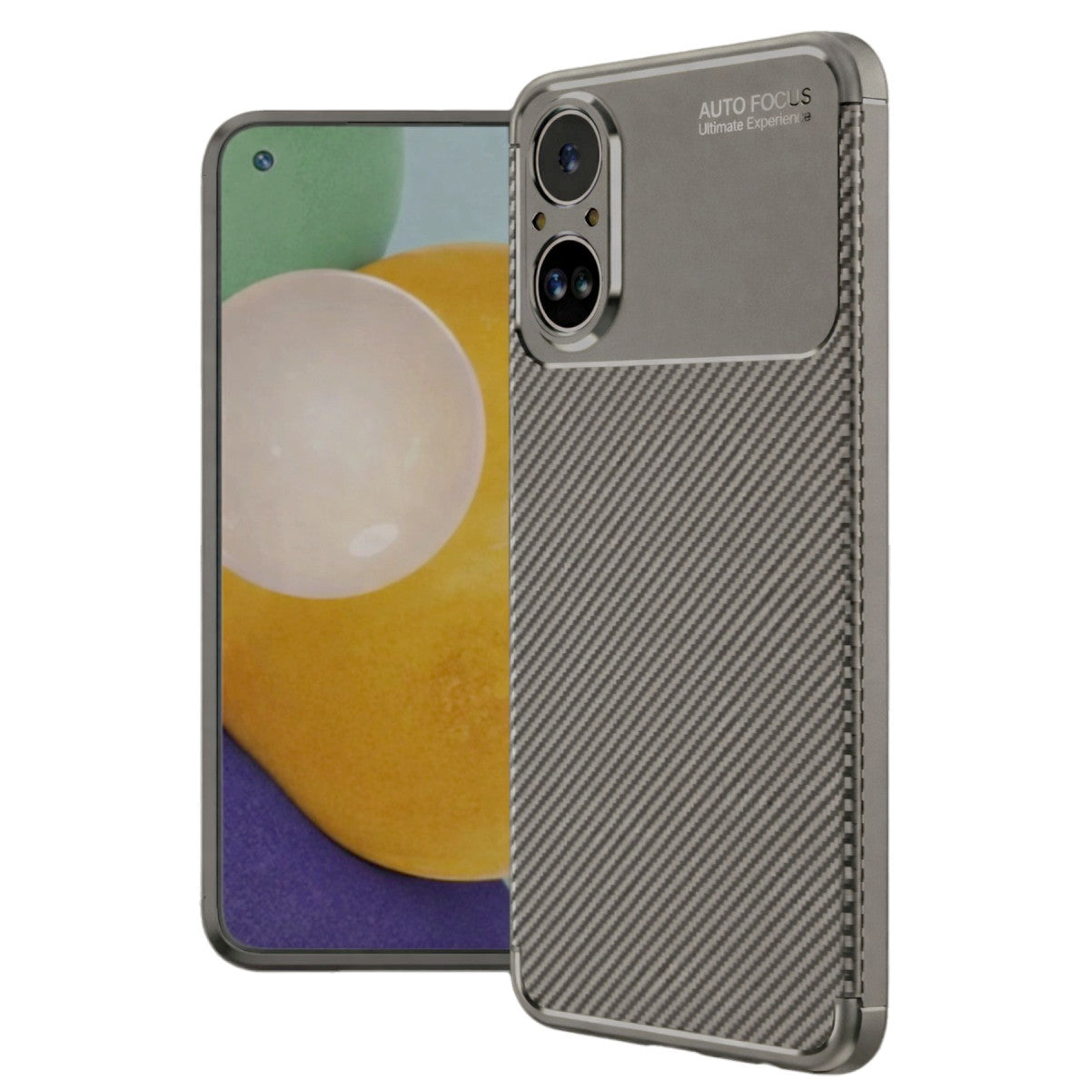 Newface Realme 12 Lite Kılıf Auto Focus Karbon Kapak