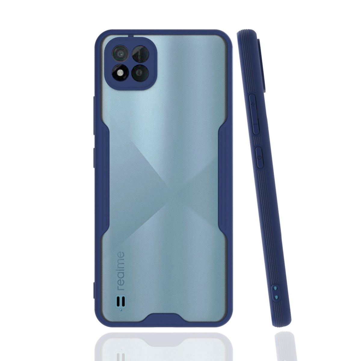 Newface Realme C11 2021 Kılıf Platin Silikon