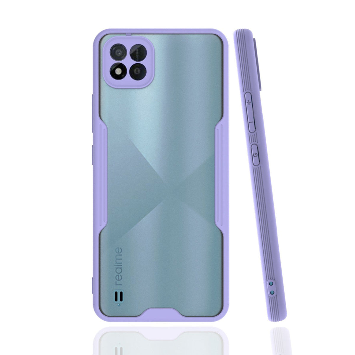 Newface Realme C11 2021 Kılıf Platin Silikon