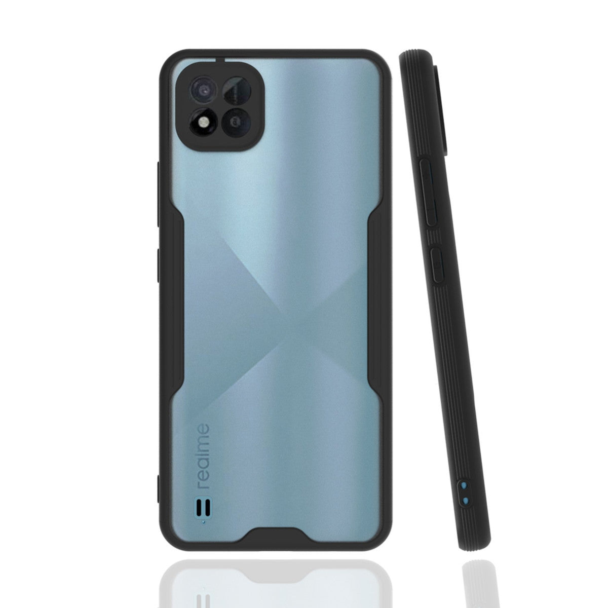 Newface Realme C11 2021 Kılıf Platin Silikon