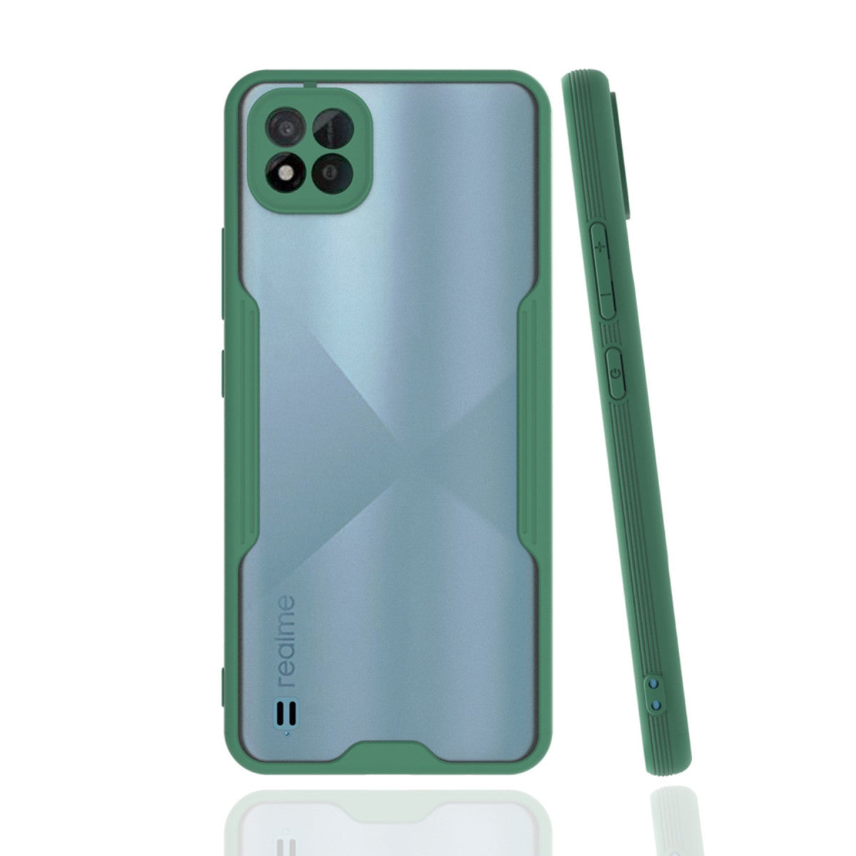 Newface Realme C11 2021 Kılıf Platin Silikon