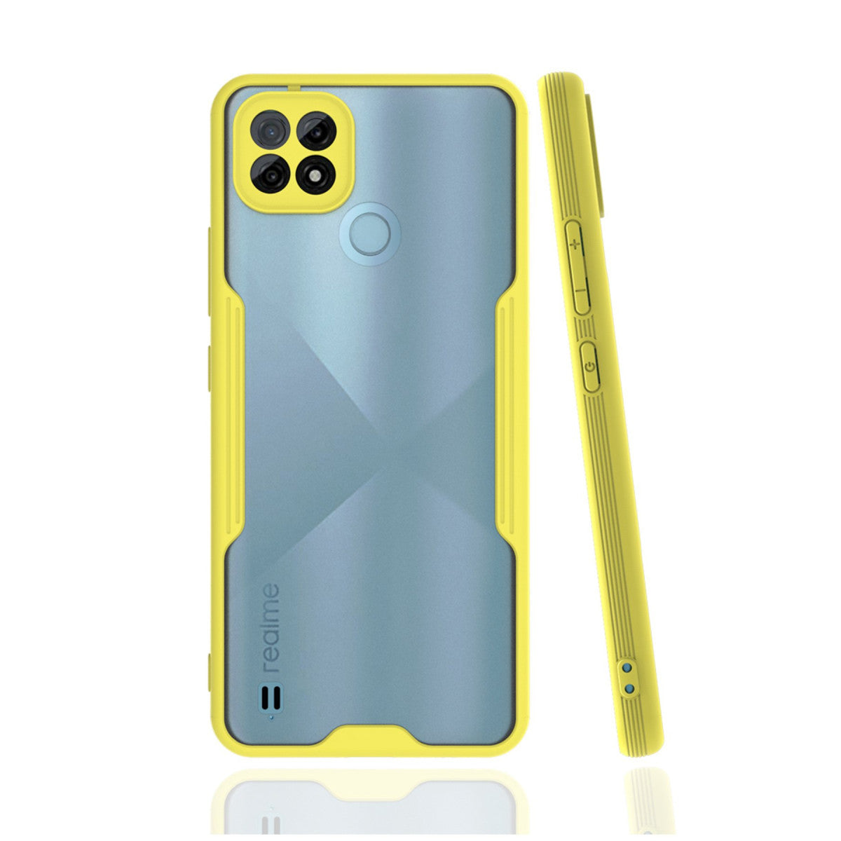 Newface Realme C21 Kılıf Platin Silikon