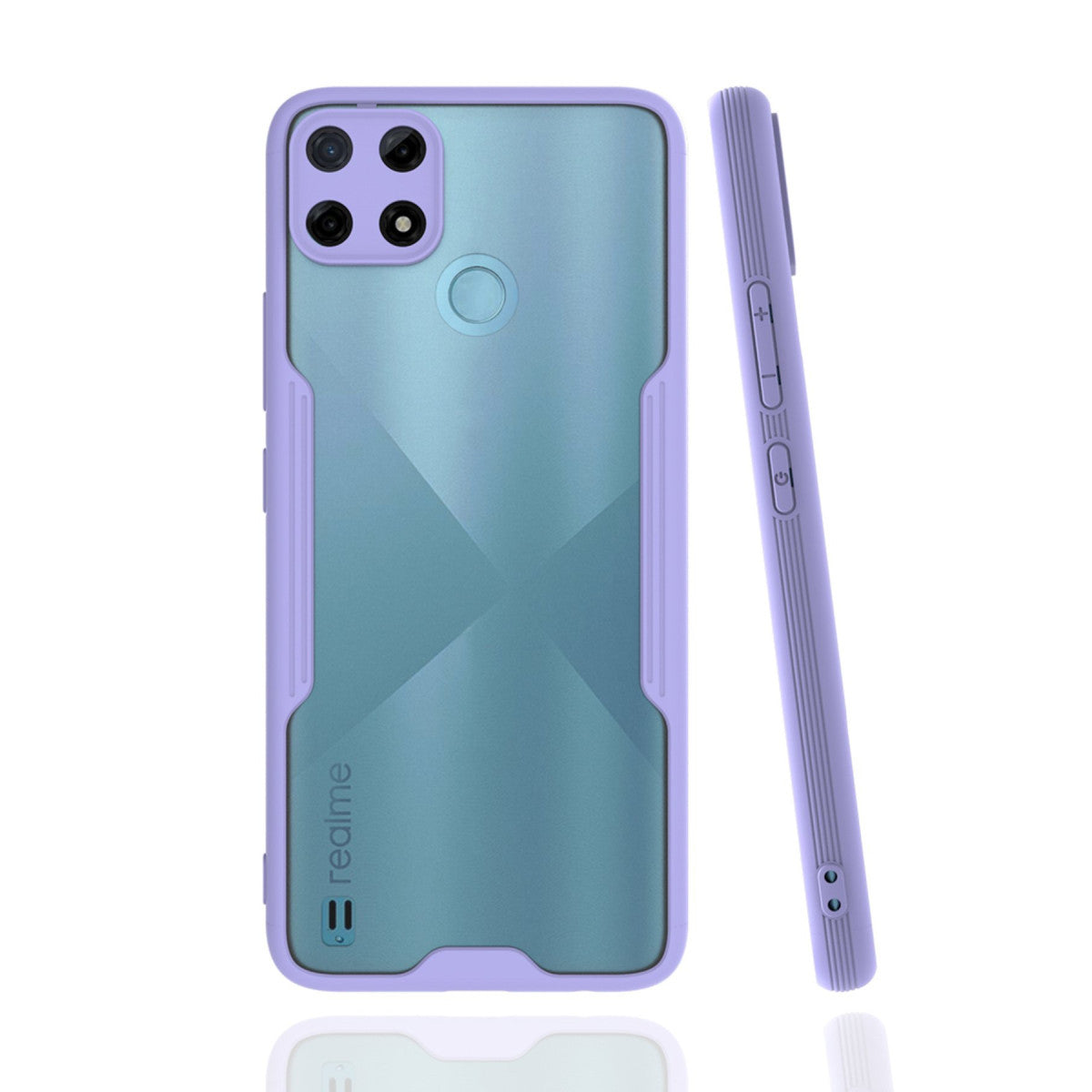 Newface Realme C25Y Kılıf Platin Silikon