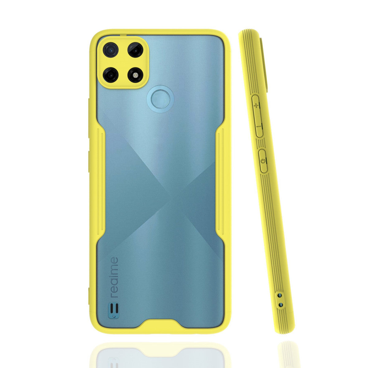 Newface Realme C25Y Kılıf Platin Silikon