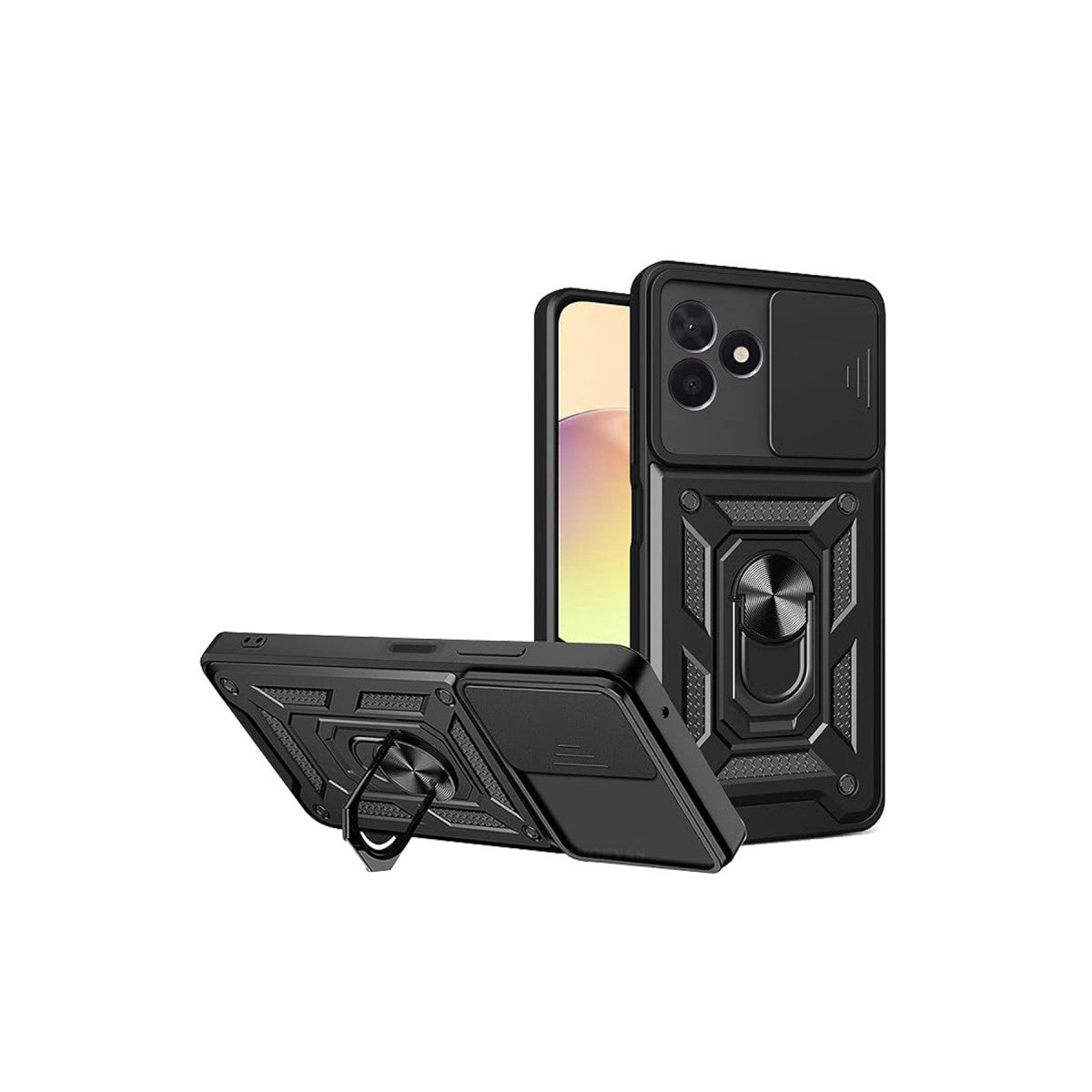 Newface Realme C53 Kılıf Pars Lens Yüzüklü Silikon