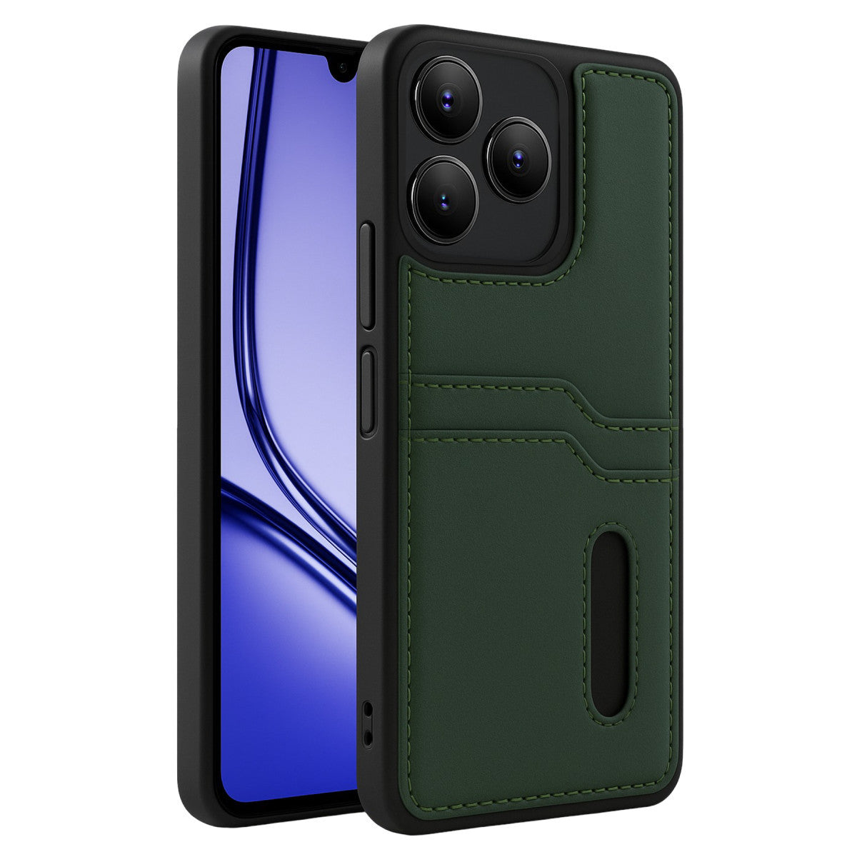 Newface Realme Note 50 4G Kılıf Sara Kartvizitli Deri Kılıf