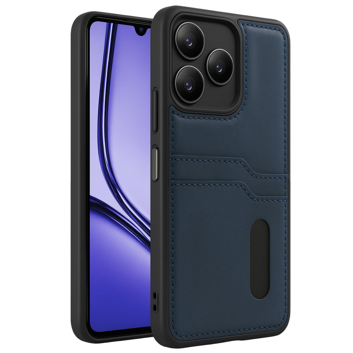Newface Realme Note 50 4G Kılıf Sara Kartvizitli Deri Kılıf