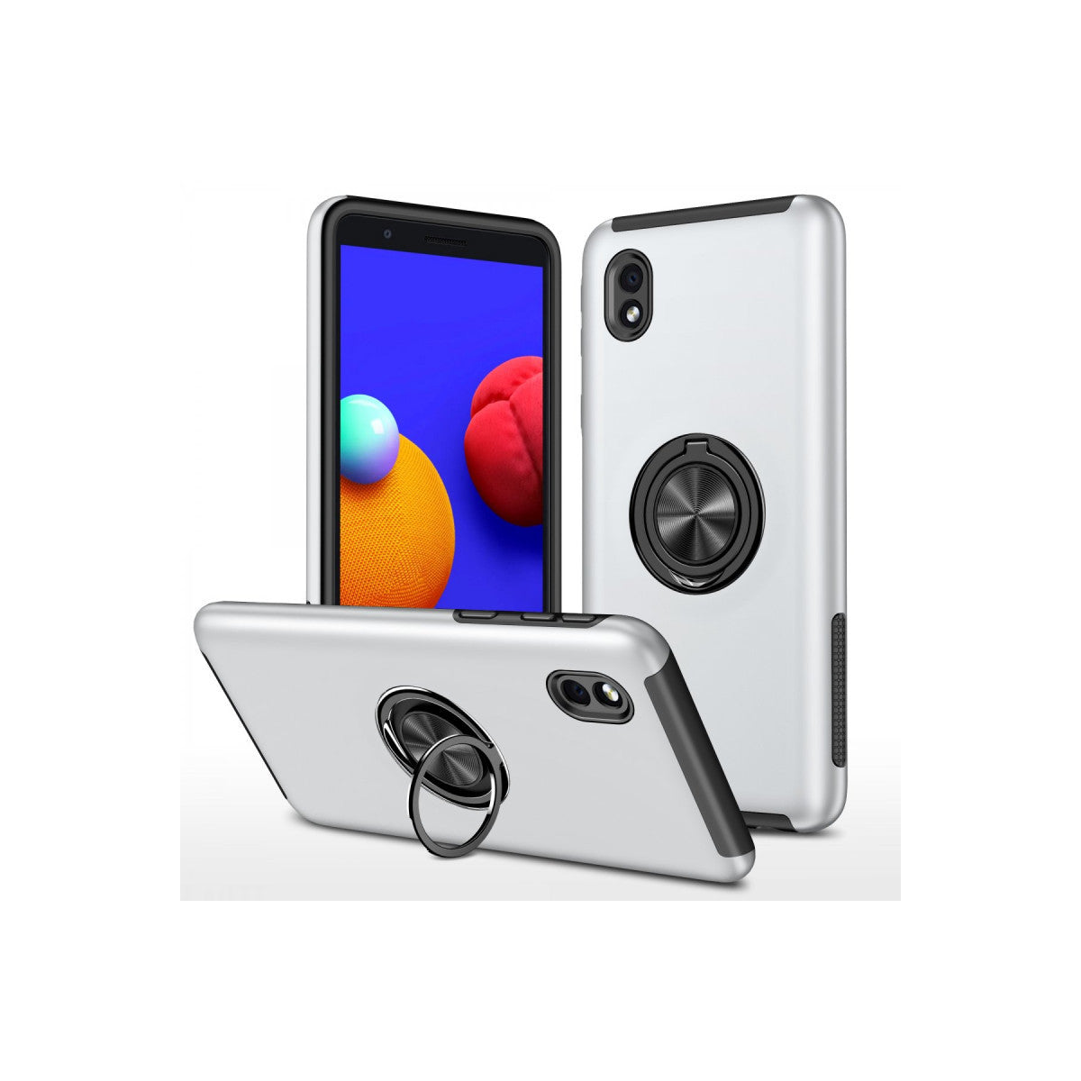 Newface Samsung Galaxy A01 Core Kılıf Elit Yüzüklü Kapak