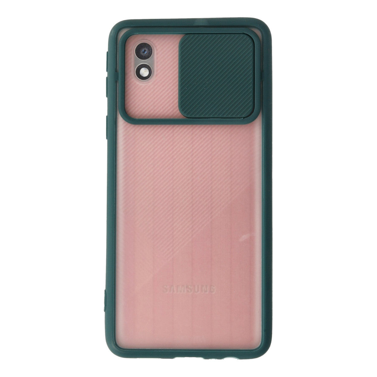 Newface Samsung Galaxy A01 Core Kılıf Palm Buzlu Kamera Sürgülü Silikon