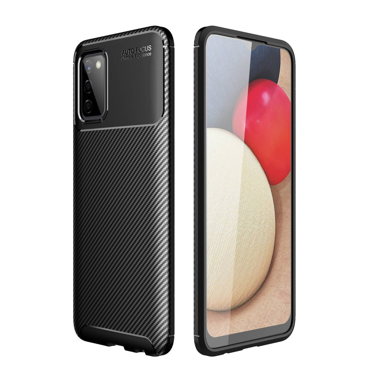Newface Samsung Galaxy A02S Kılıf Auto Focus Karbon Kapak