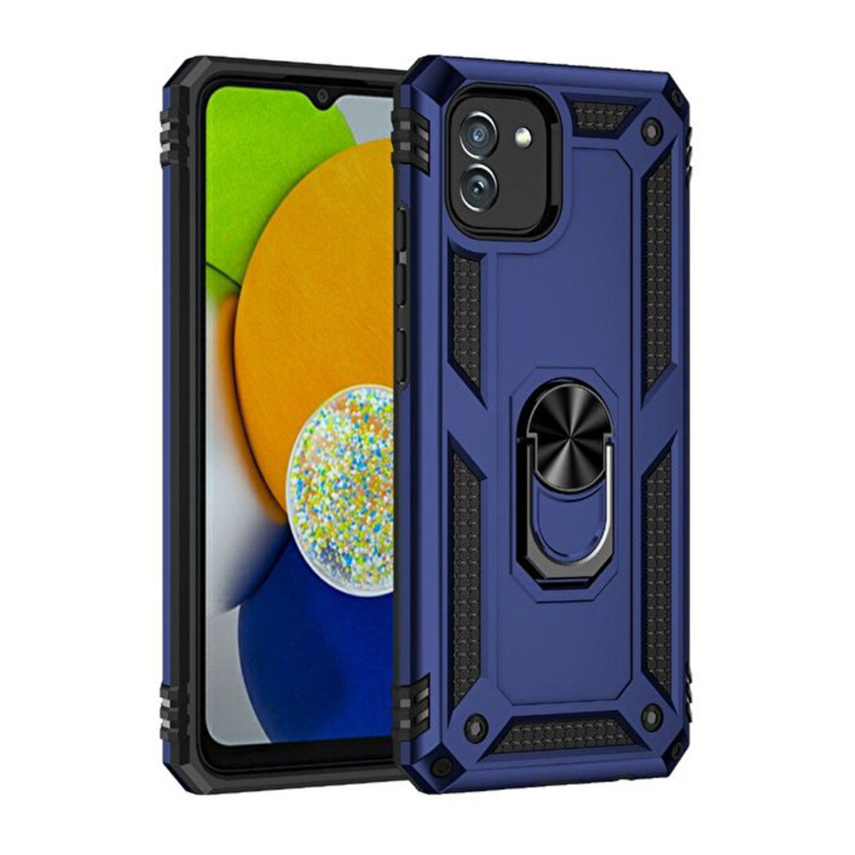 Newface Samsung Galaxy A03 Kılıf Sofya Yüzüklü Silikon Kapak