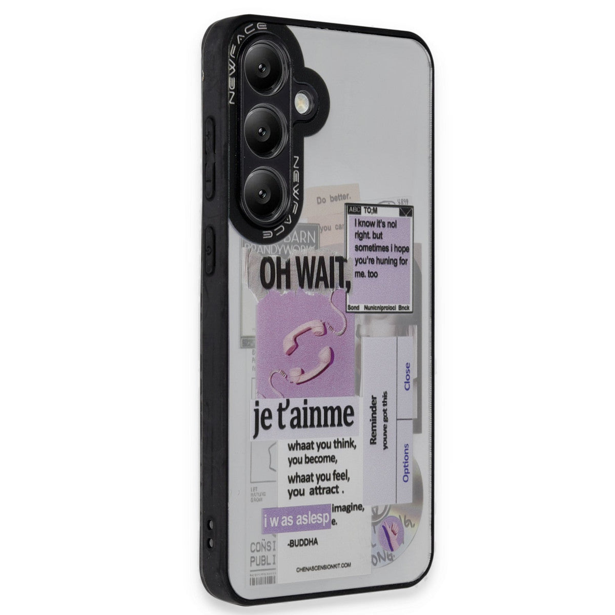Newface Samsung Galaxy A05S Kılıf Mirror Desenli Kapak - Mirror