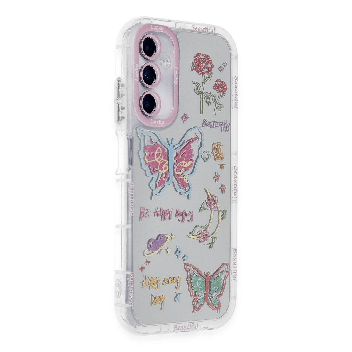 Newface Samsung Galaxy A05S Kılıf Reflexion Desenli Kapak