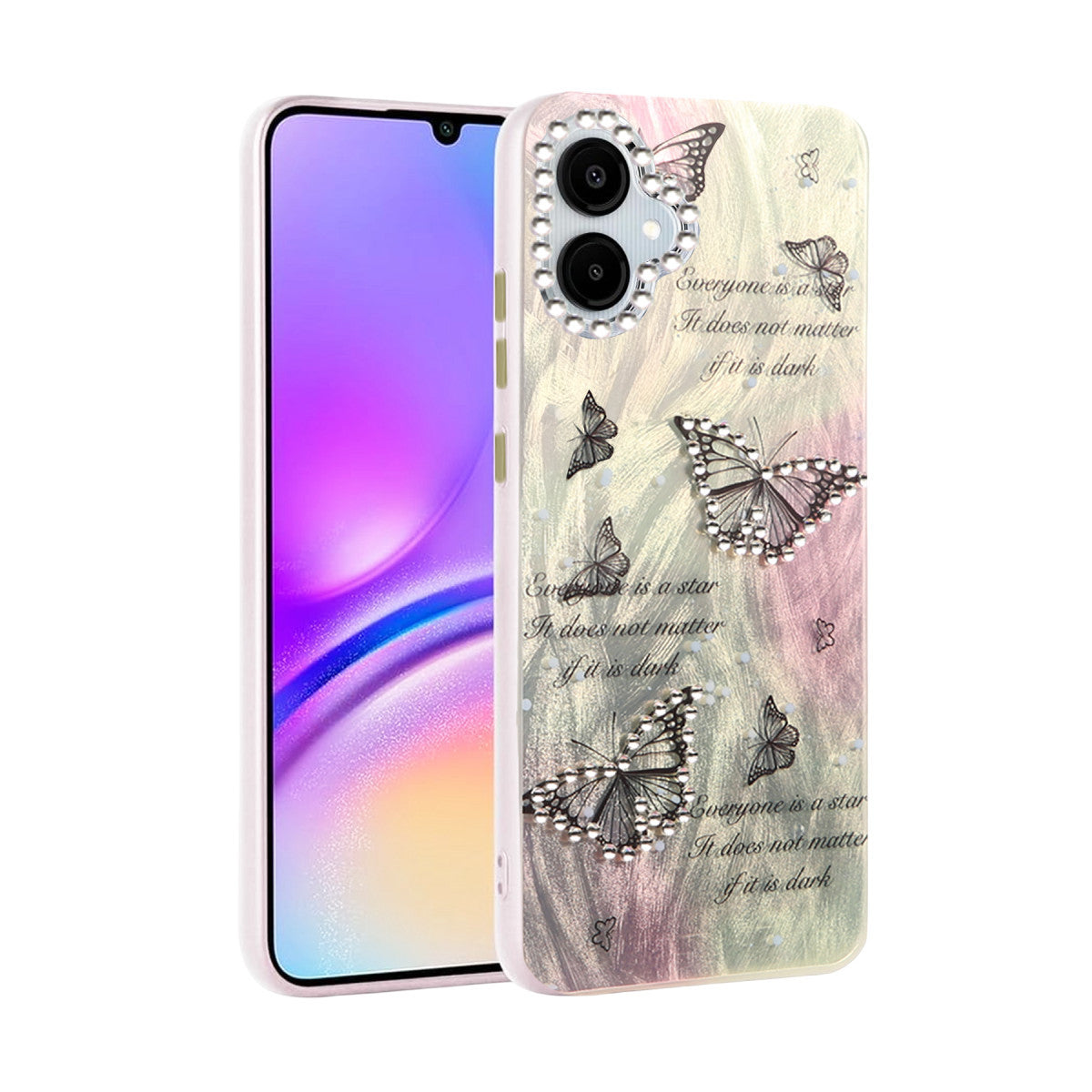 Newface Samsung Galaxy A06 Kılıf Blade Aynalı Desenli Kapak