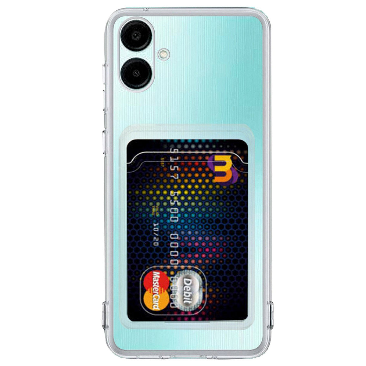 Newface Samsung Galaxy A06 Kılıf Kart Şeffaf Silikon