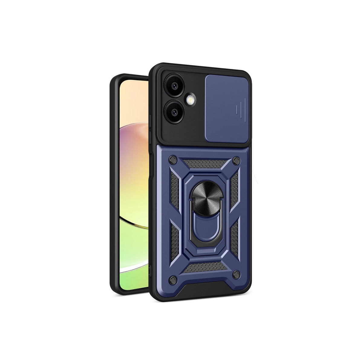 Newface Samsung Galaxy A06 Kılıf Pars Lens Yüzüklü Silikon