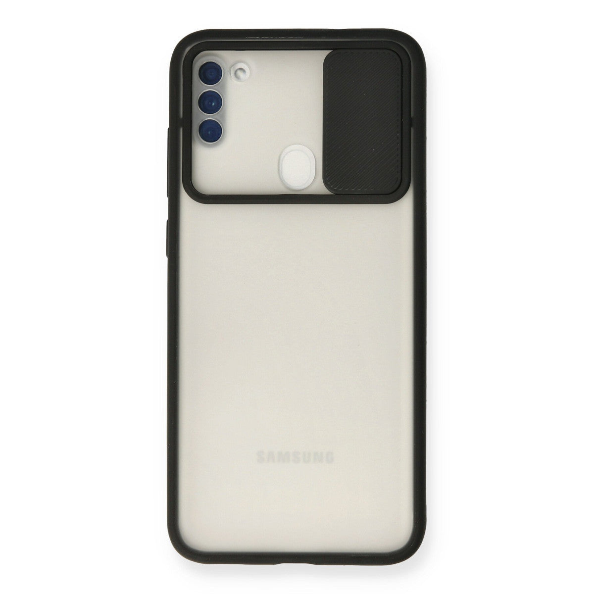 Newface Samsung Galaxy A11 Kılıf Palm Buzlu Kamera Sürgülü Silikon