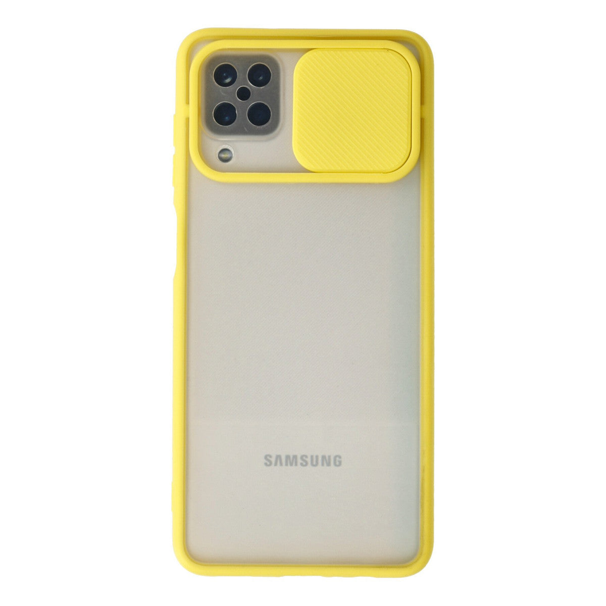 Newface Samsung Galaxy A12 Kılıf Palm Buzlu Kamera Sürgülü Silikon
