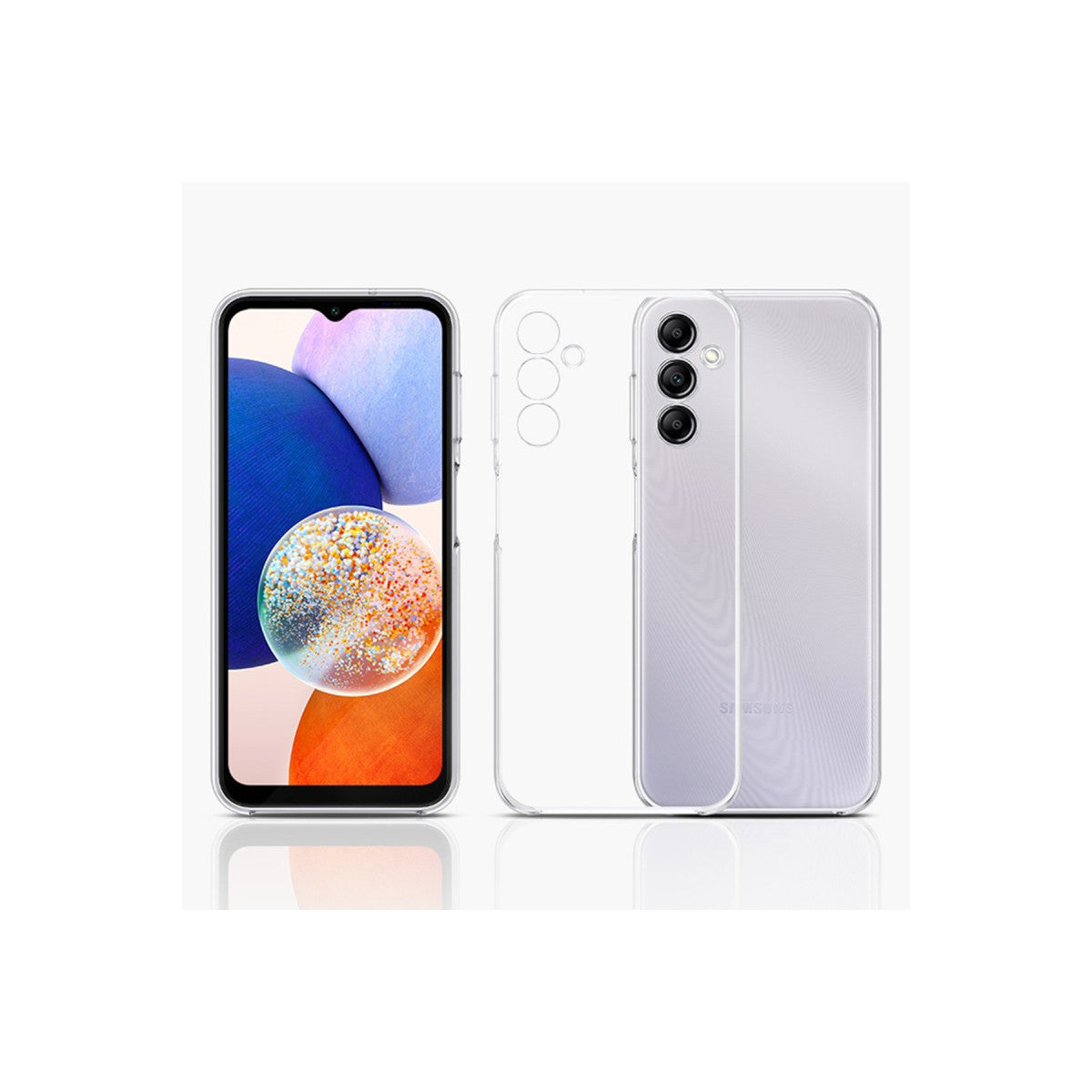 Newface Samsung Galaxy A14 4G Kılıf Lüx Şeffaf Silikon