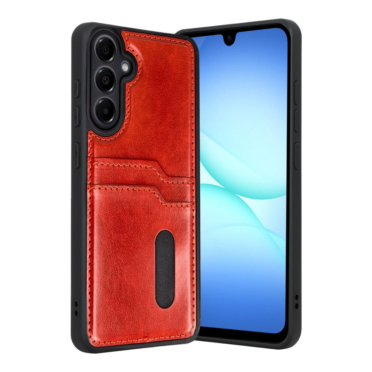 Newface Samsung Galaxy A17 5G Sara Kartvizitli Deri Kılıf