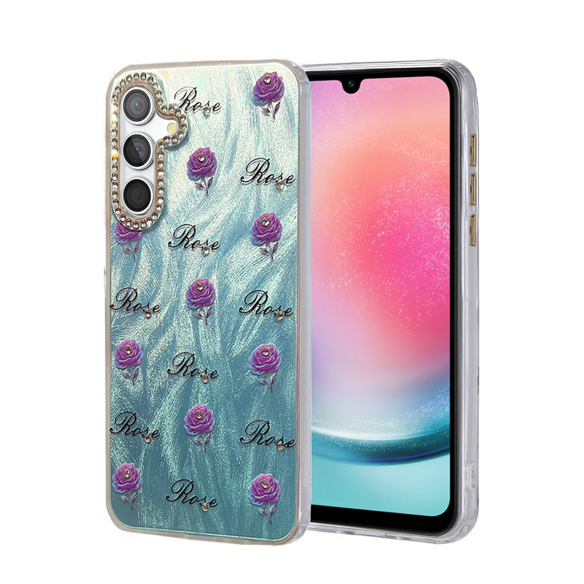 Newface Samsung Galaxy A24 4G Kılıf Blade Aynalı Desenli Kapak