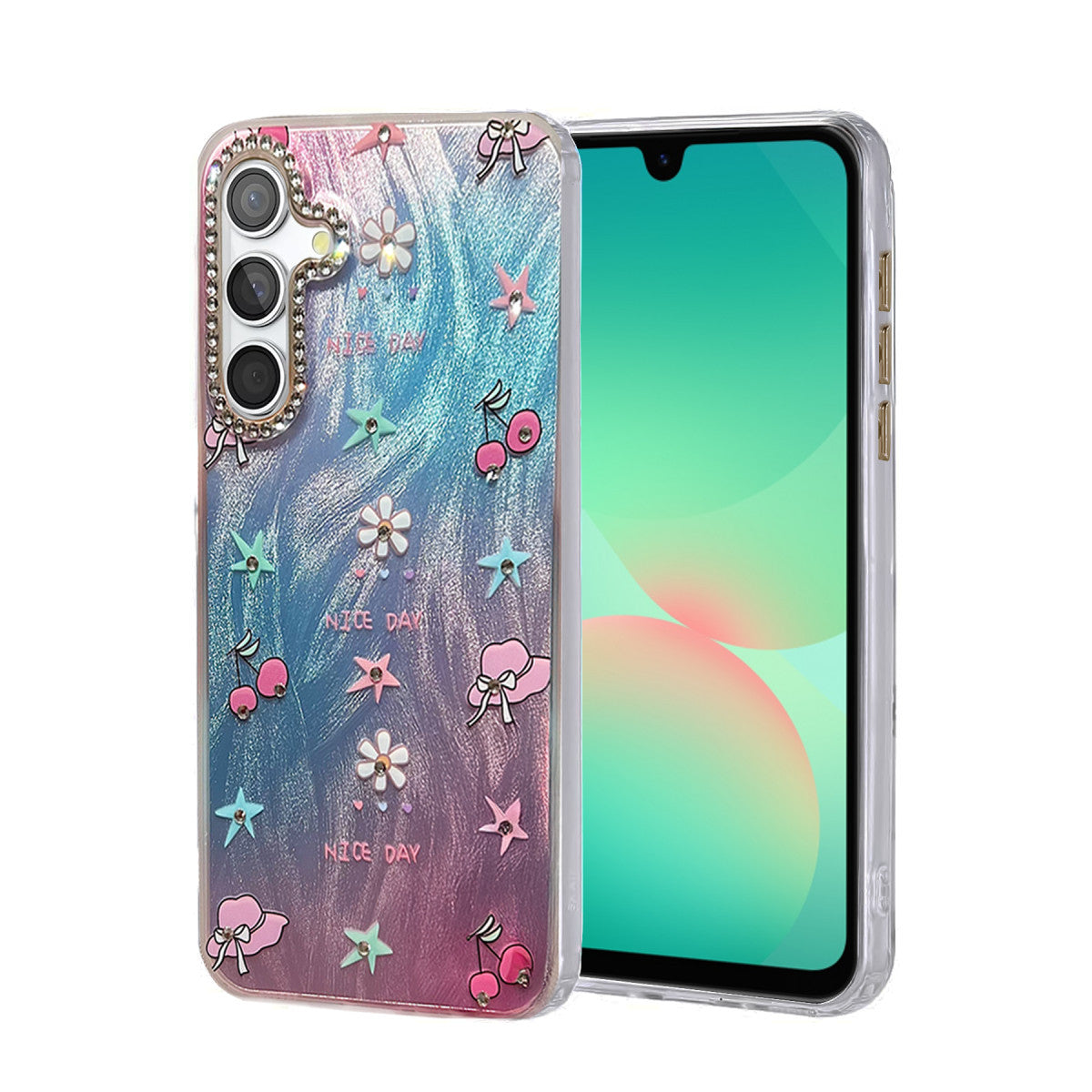 Newface Samsung Galaxy A26 Kılıf Blade Aynalı Desenli Kapak