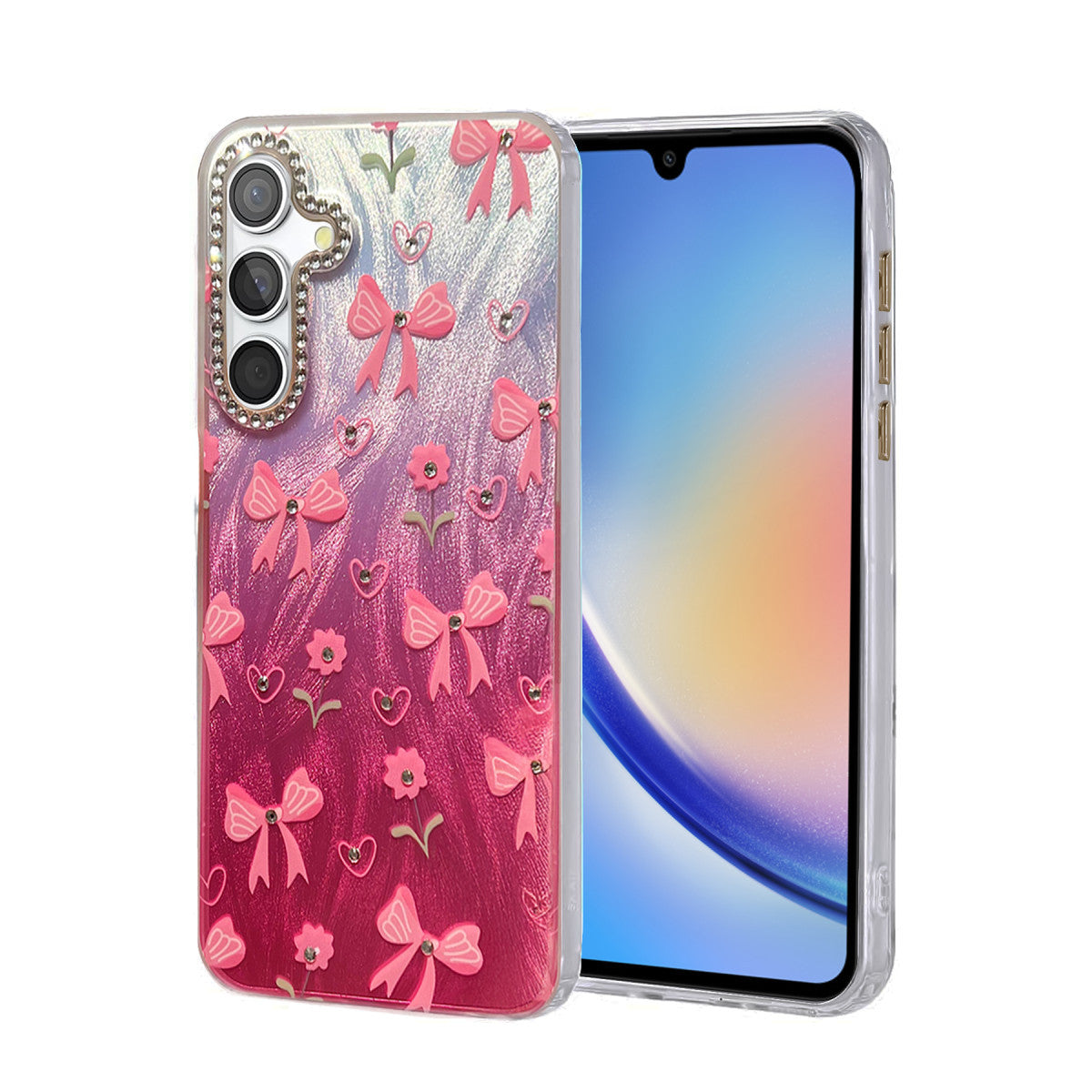 Newface Samsung Galaxy A34 5G Kılıf Blade Aynalı Desenli Kapak