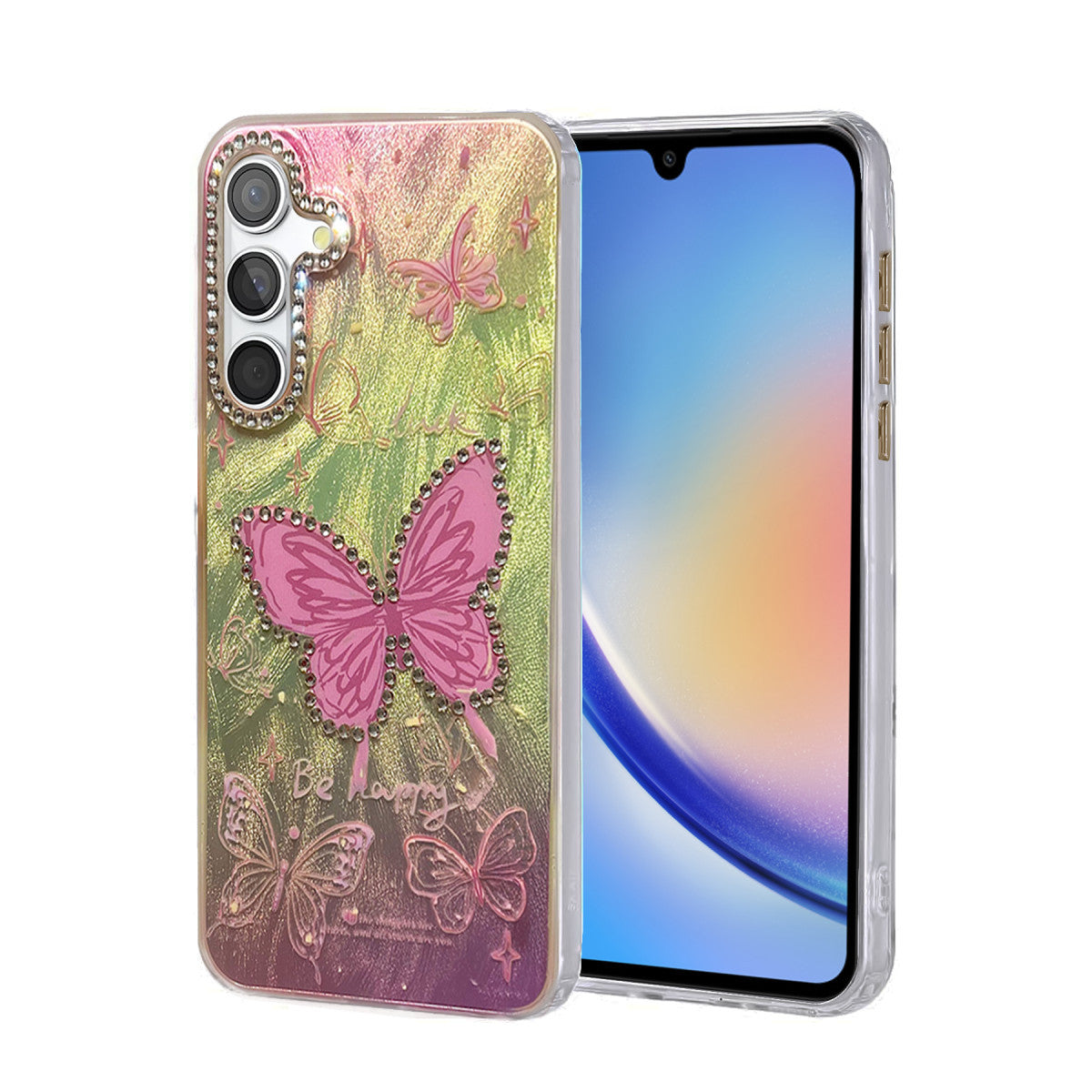Newface Samsung Galaxy A34 5G Kılıf Blade Aynalı Desenli Kapak