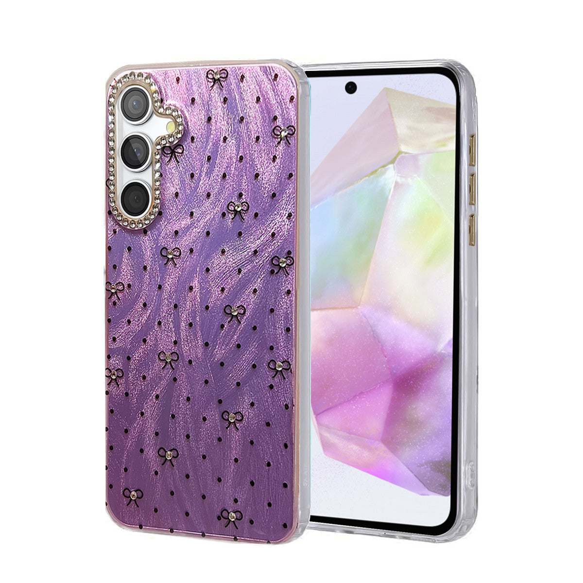 Newface Samsung Galaxy A35 5G Kılıf Blade Aynalı Desenli Kapak