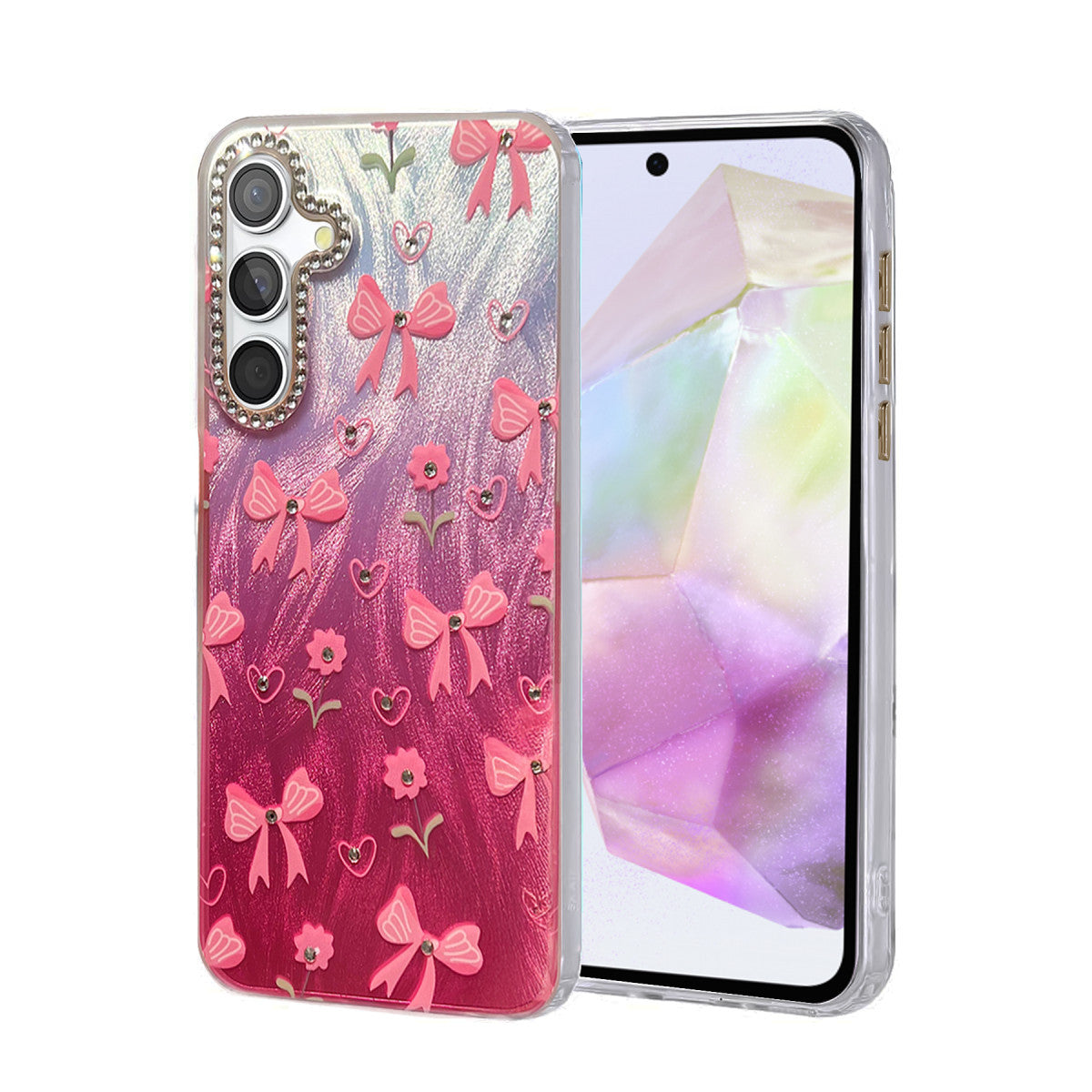Newface Samsung Galaxy A35 5G Kılıf Blade Aynalı Desenli Kapak