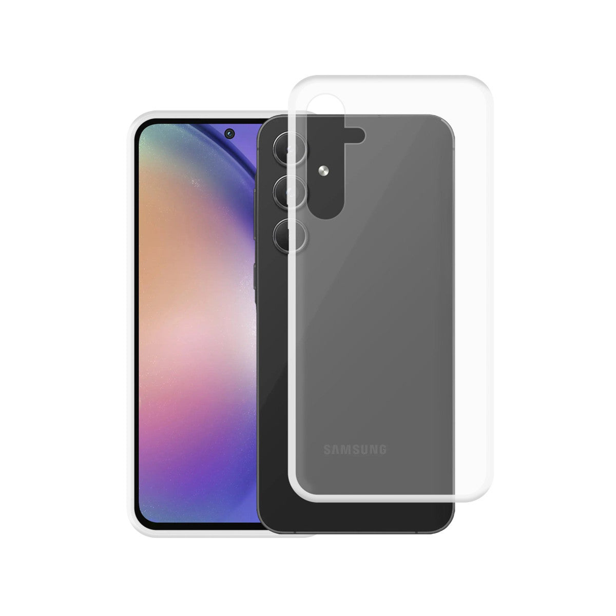 Newface Samsung Galaxy A55 5G Kılıf Lüx Şeffaf Silikon