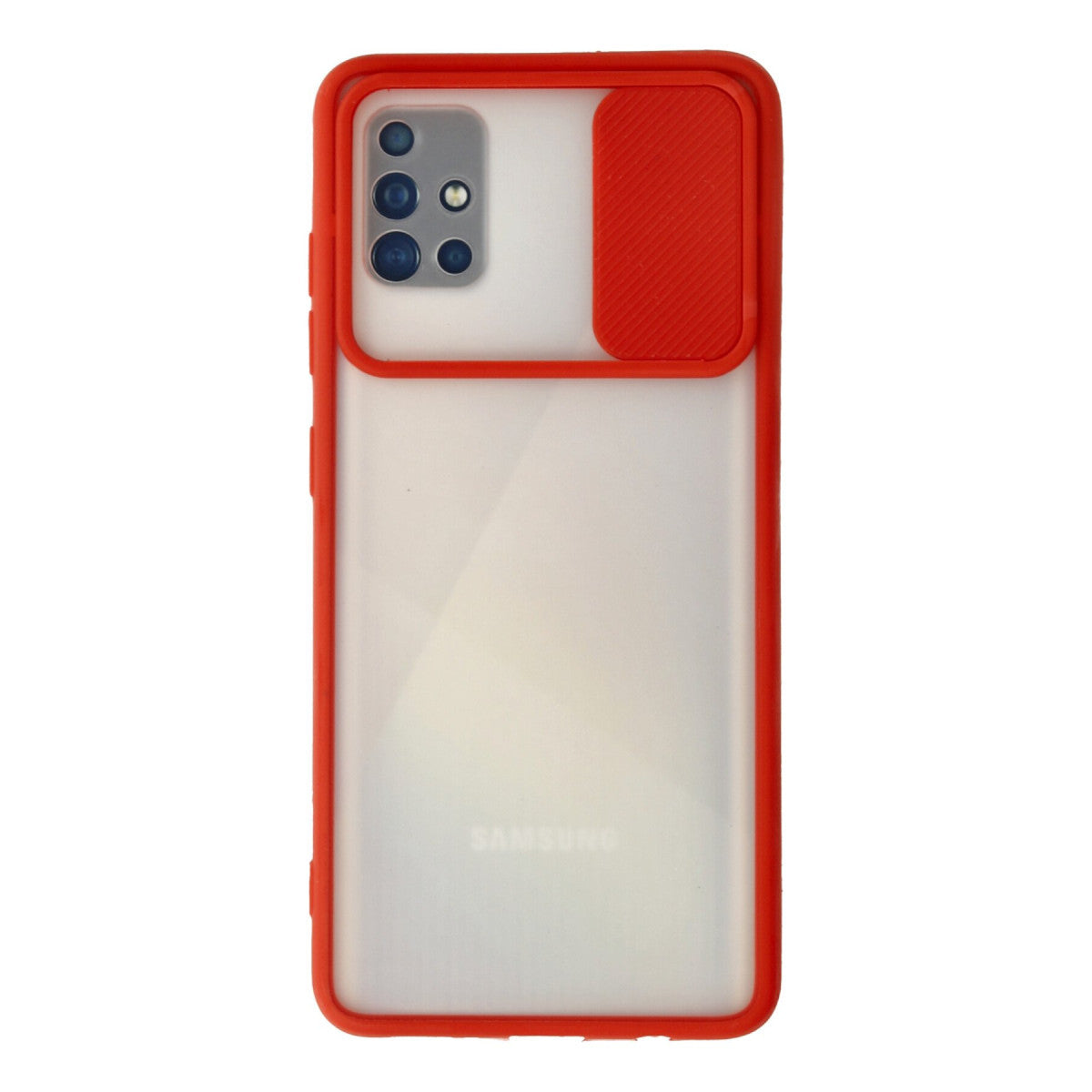 Newface Samsung Galaxy A71 Kılıf Palm Buzlu Kamera Sürgülü Silikon