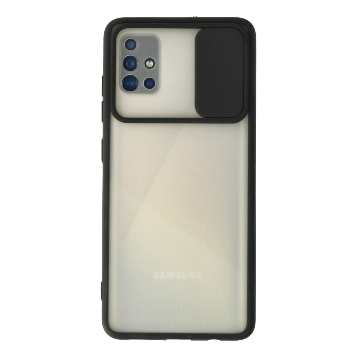 Newface Samsung Galaxy A71 Kılıf Palm Buzlu Kamera Sürgülü Silikon