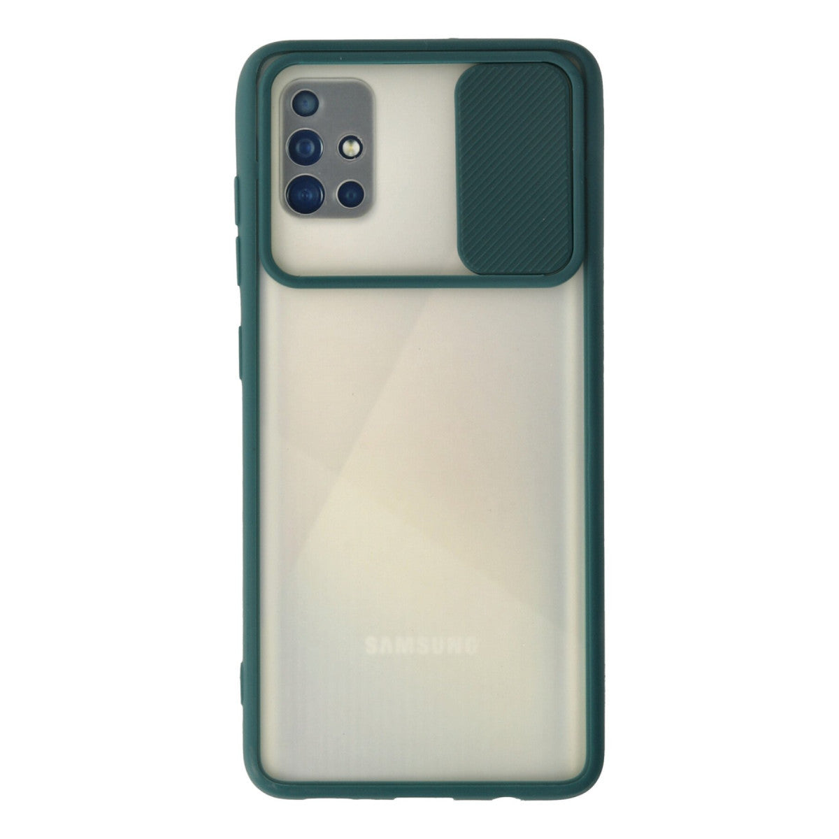 Newface Samsung Galaxy A71 Kılıf Palm Buzlu Kamera Sürgülü Silikon