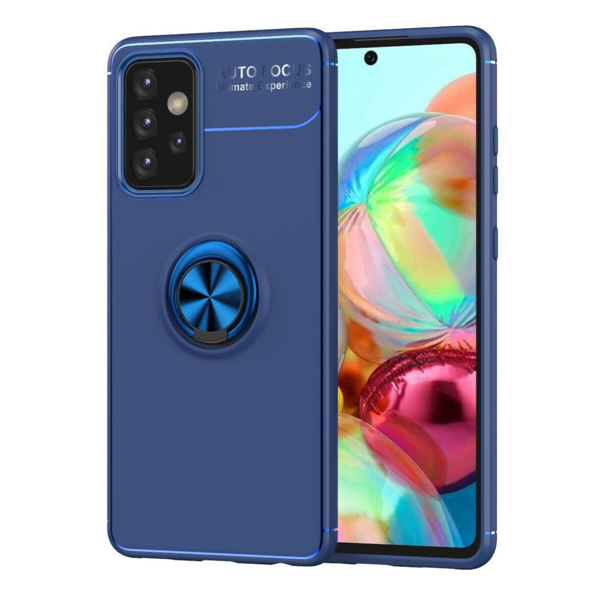 Newface Samsung Galaxy A72 Kılıf Range Yüzüklü Silikon