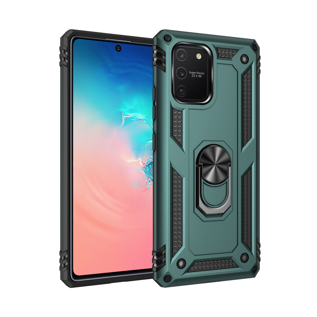 Newface Samsung Galaxy A91 / S10 Lite Kılıf Sofya Yüzüklü Silikon Kapak