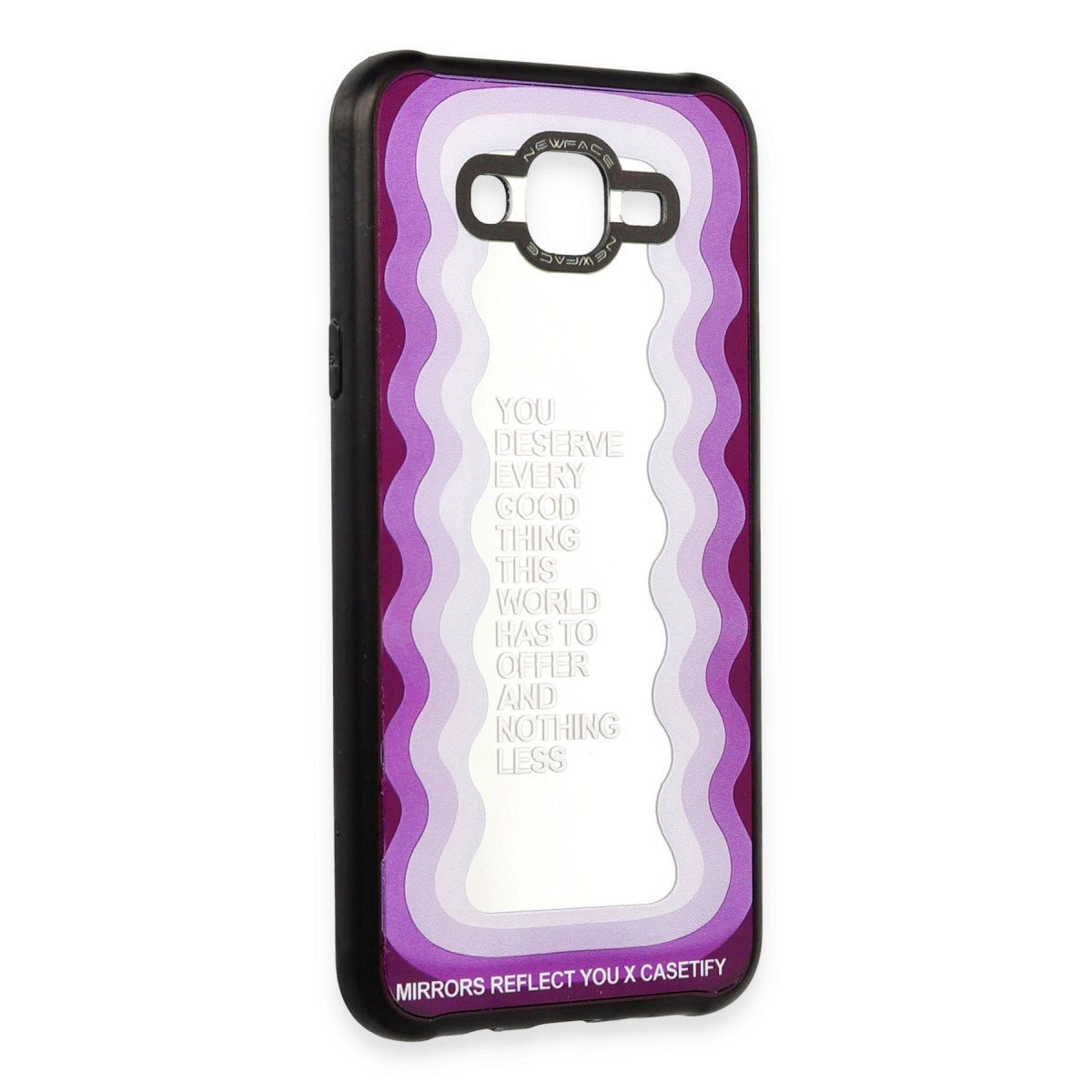 Newface Samsung Galaxy J7 Kılıf Mirror Desenli Kapak - Mirror