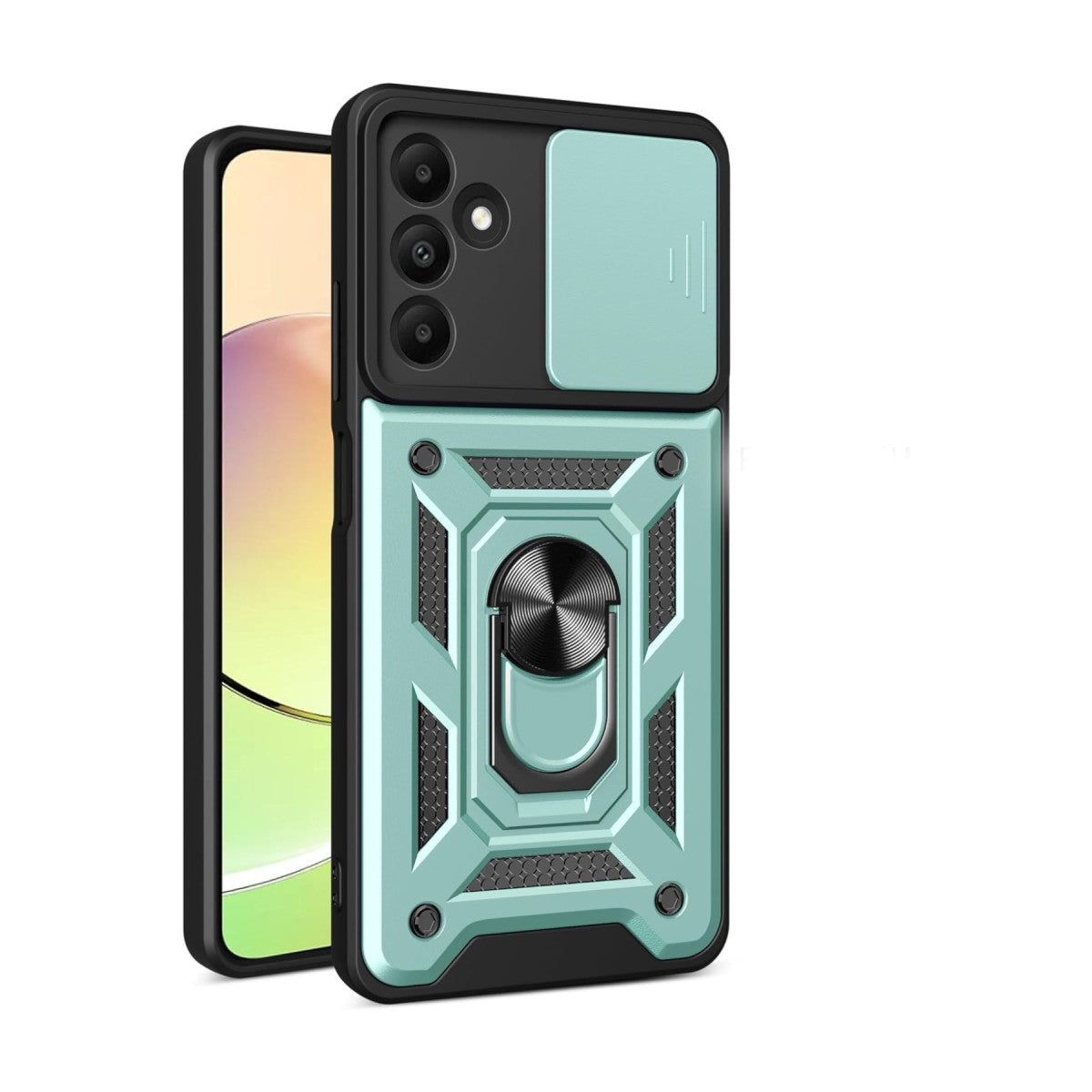 Newface Samsung Galaxy M15 Kılıf Pars Lens Yüzüklü Silikon